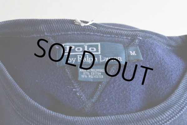 画像5: 1990s Polo by RalphLauren NAVAL STATION スウェット  "はめ込み両V"  表記M  (5)