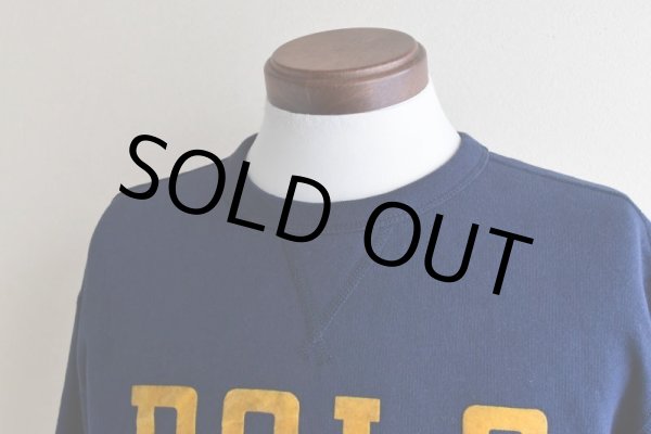 画像7: POLO RALPH LAUREN 両Vフロッキースウェット  表記M  (7)