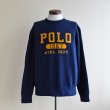 画像1: POLO RALPH LAUREN 両Vフロッキースウェット　 表記M  (1)