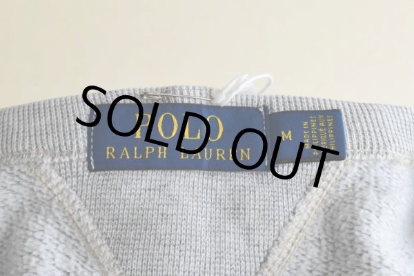 画像5: POLO RALPH LAUREN 両Vフロッキースウェット  "はめ込み両V"  表記M  (5)