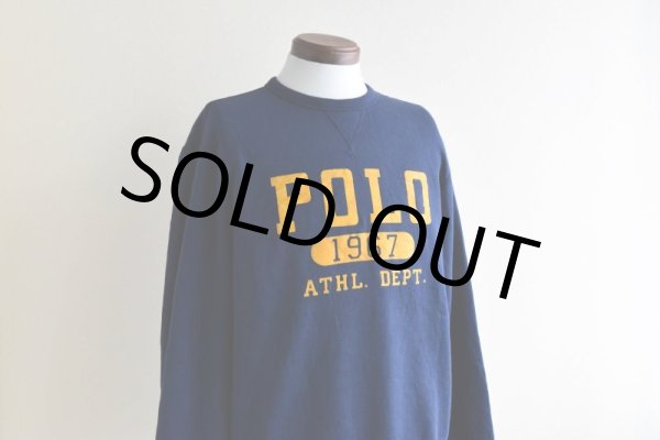 画像6: POLO RALPH LAUREN 両Vフロッキースウェット  表記M  (6)