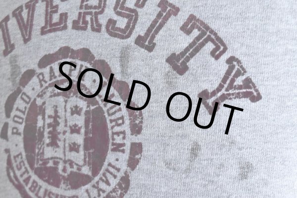 画像9: POLO RALPH LAUREN 両Vフロッキースウェット  "はめ込み両V"  表記M  (9)