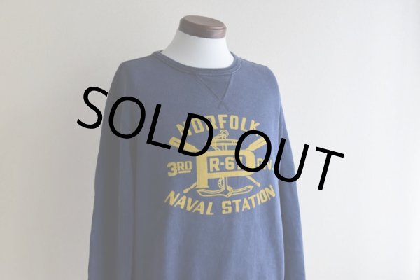 画像6: 1990s Polo by RalphLauren NAVAL STATION スウェット  "はめ込み両V"  表記M  (6)