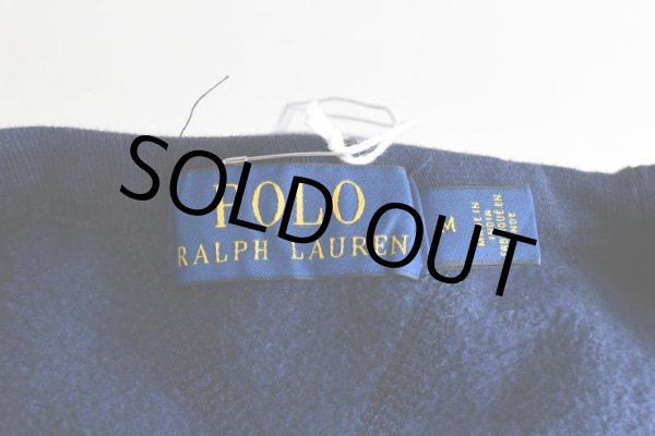 画像5: POLO RALPH LAUREN 両Vフロッキースウェット  表記M  (5)