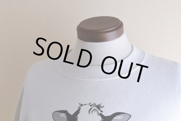 画像7: 1990s OLDLAND COW 両面プリントスウェット　 "MADE IN USA"　 表記XL  (7)