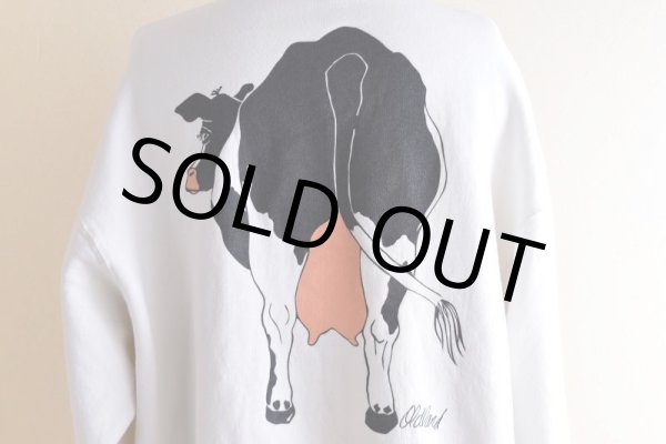 画像11: 1990s OLDLAND COW 両面プリントスウェット　 "MADE IN USA"　 表記XL  (11)