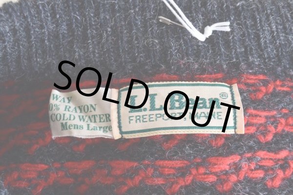 画像5: 1980s L.L.Bean バーズアイセーター  "MADE IN NORWAY"  表記L  (5)