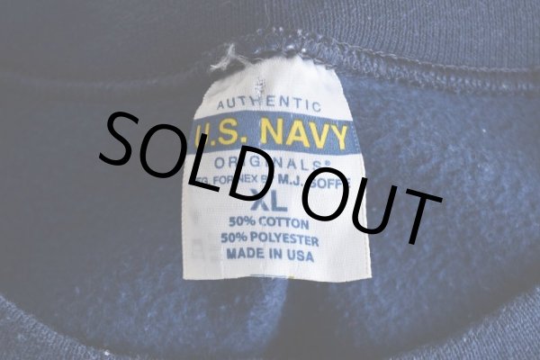 画像5: US.NAVY スウェット  "MADE IN USA"  表記XL  (5)