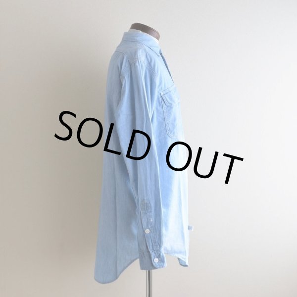 画像2: 1980-90s Polo RALPH LAUREN ガチャポケシャンブレーシャツ  "MADE IN USA"  表記S  (2)