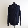 画像3: ARAN SWEATER MARKET フィッシャーマンニットカーディガン　 "MADE IN IRELAND"　 表記M  (3)