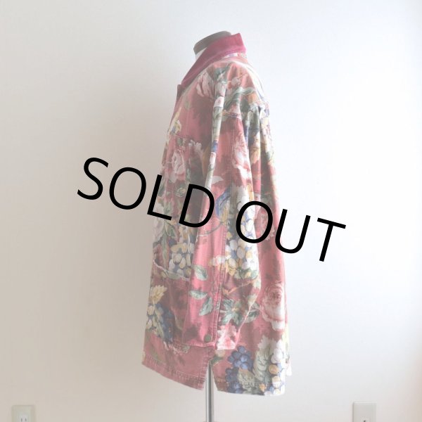 画像4: Smith&Hawken ボタニカル柄カバーオール　 "MADE IN USA"　 表記L  (4)