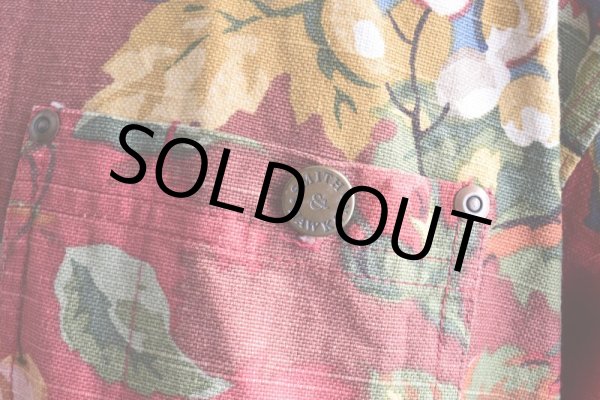 画像10: Smith&Hawken ボタニカル柄カバーオール　 "MADE IN USA"　 表記S  (10)