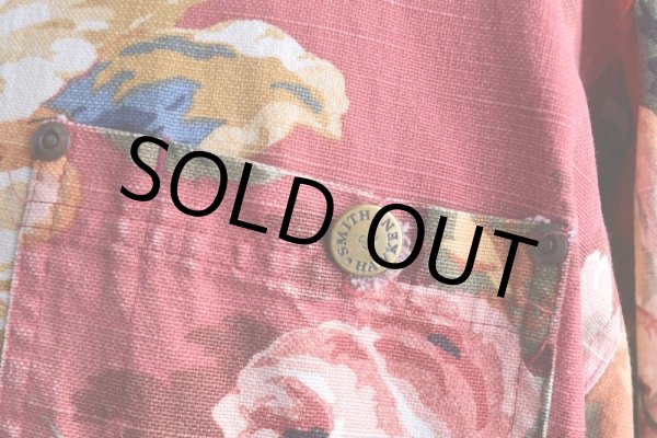 画像10: Smith&Hawken ボタニカル柄カバーオール　 "MADE IN USA"　 表記L  (10)