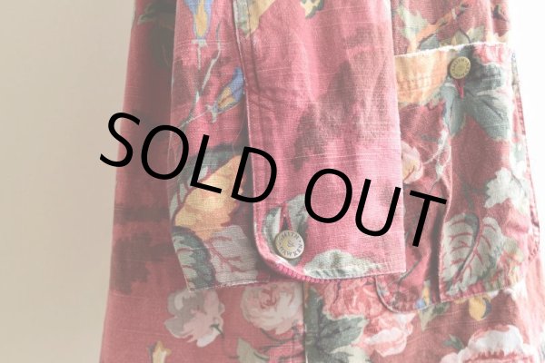 画像14: Smith&Hawken ボタニカル柄カバーオール　 "MADE IN USA"　 表記L  (14)