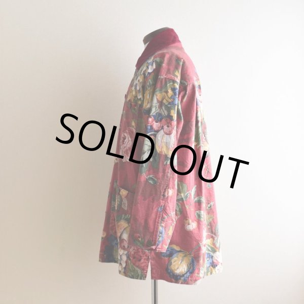 画像4: Smith&Hawken ボタニカル柄カバーオール　 "MADE IN USA"　 表記S  (4)