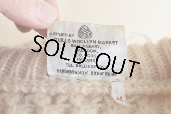 画像6: Quill Knit フィッシャーマンセーター　 "MADE IN IRELAND"　 表記44  (6)