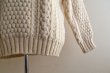 画像10: Quill Knit フィッシャーマンセーター　 "MADE IN IRELAND"　 表記44  (10)