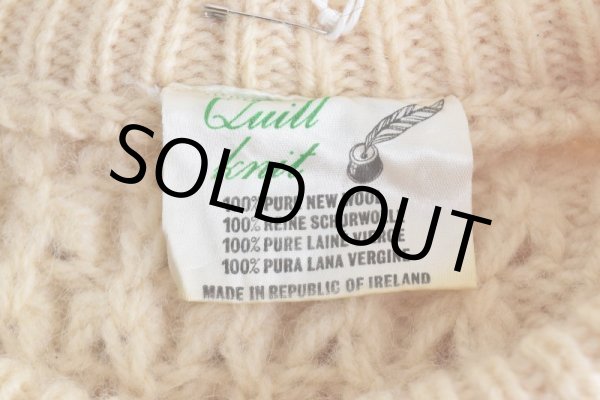 画像5: Quill Knit フィッシャーマンセーター　 "MADE IN IRELAND"　 表記44  (5)