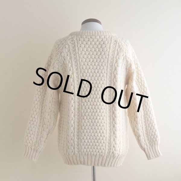 画像3: Quill Knit フィッシャーマンセーター　 "MADE IN IRELAND"　 表記44  (3)