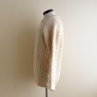 画像4: Quill Knit フィッシャーマンセーター　 "MADE IN IRELAND"　 表記44  (4)