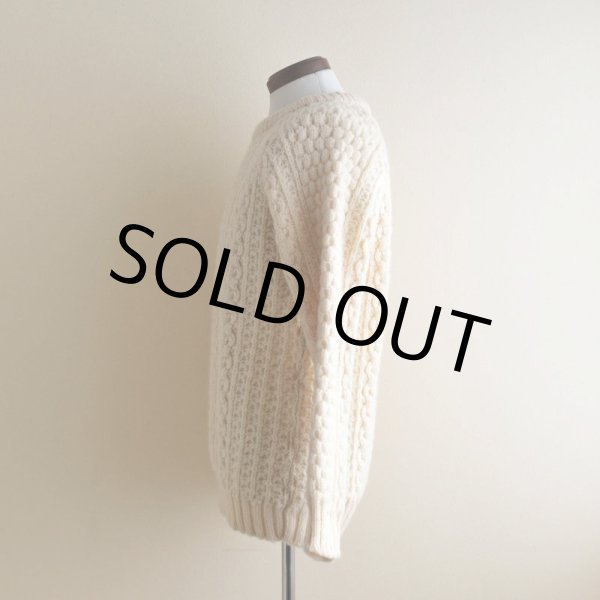 画像4: Quill Knit フィッシャーマンセーター　 "MADE IN IRELAND"　 表記44  (4)