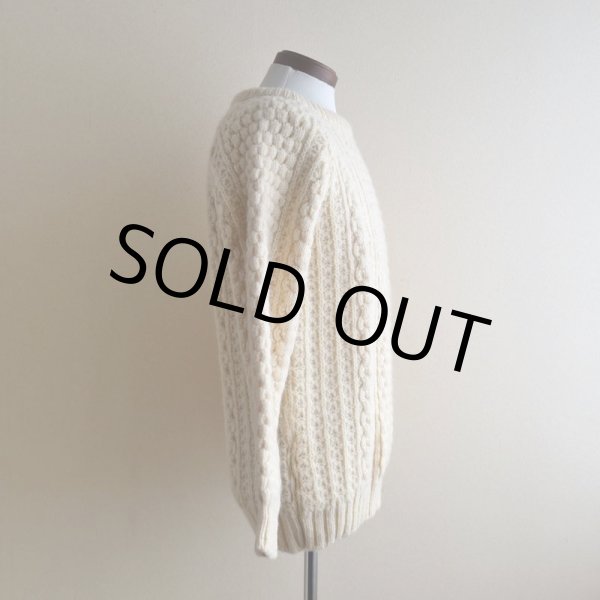 画像2: Quill Knit フィッシャーマンセーター　 "MADE IN IRELAND"　 表記44  (2)