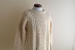 画像7: Quill Knit フィッシャーマンセーター　 "MADE IN IRELAND"　 表記44  (7)