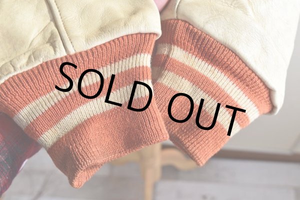 画像15: 1960s BAILEY AND HIMES 袖レザースタジャン　 表記44  (15)