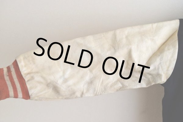 画像17: 1960s BAILEY AND HIMES 袖レザースタジャン　 表記44  (17)