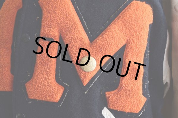 画像10: 1960s BAILEY AND HIMES 袖レザースタジャン　 表記44  (10)