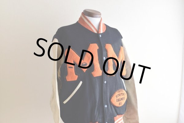 画像7: 1960s BAILEY AND HIMES 袖レザースタジャン　 表記44  (7)