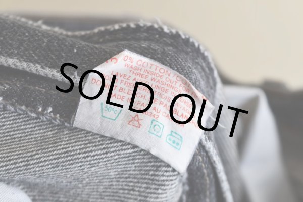 画像6: 1990s Levi's 619 ブラックデニム   "MADE IN CANADA"  表記W32 L32  (6)