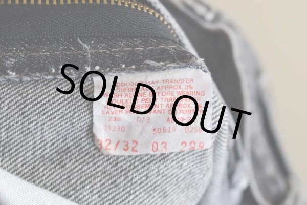 画像5: 1990s Levi's 619 ブラックデニム   "MADE IN CANADA"  表記W32 L32  (5)