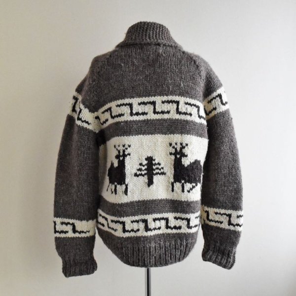 画像3: KANATA トナカイ柄カウチンセーター  "MADE IN CANADA"  実寸L  (3)