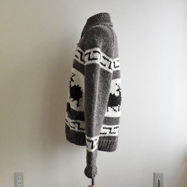 画像4: KANATA トナカイ柄カウチンセーター  "MADE IN CANADA"  実寸L  (4)