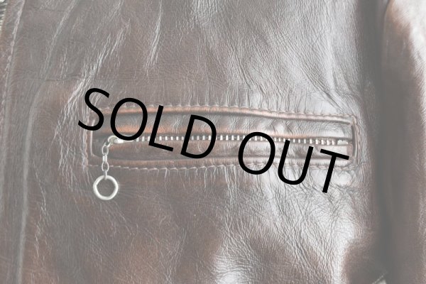 画像11: 1970s Lesco LEATHERS シングルライダースジャケット  表記42  (11)