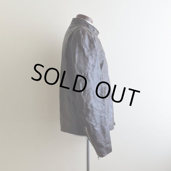 画像2: 1970s Lesco LEATHERS シングルライダースジャケット  表記42  (2)