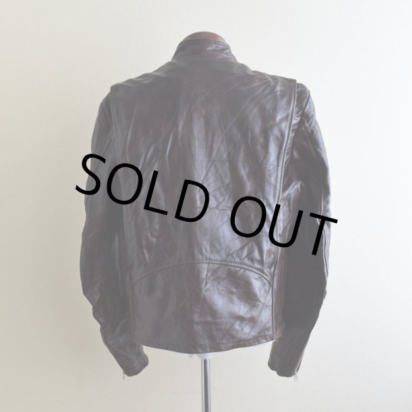 画像3: 1970s Lesco LEATHERS シングルライダースジャケット  表記42  (3)