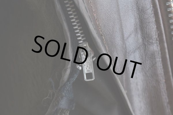 画像23: 1970s Lesco LEATHERS シングルライダースジャケット  表記42  (23)