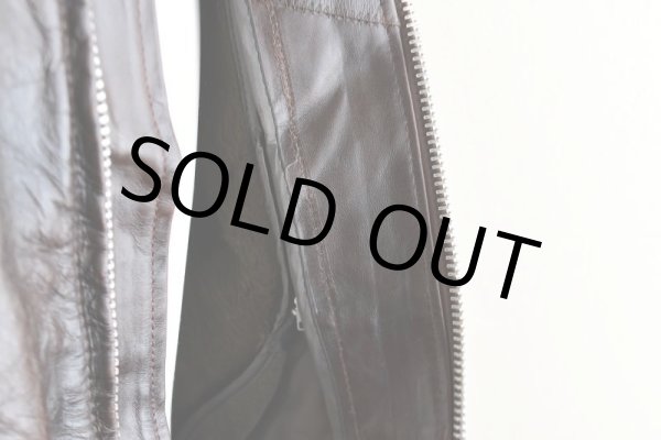 画像22: 1970s Lesco LEATHERS シングルライダースジャケット  表記42  (22)