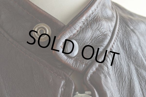 画像9: 1970s Lesco LEATHERS シングルライダースジャケット  表記42  (9)