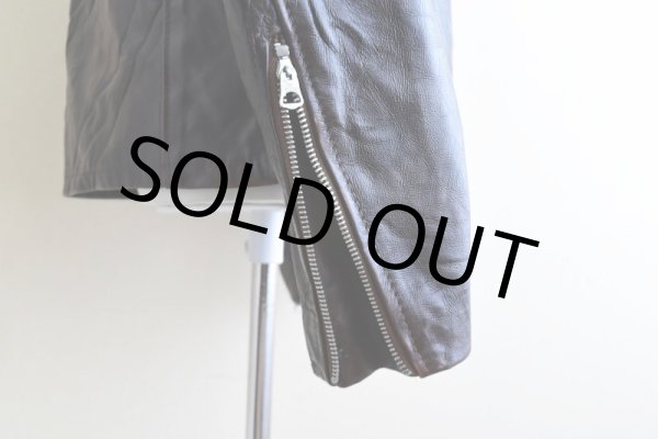 画像18: 1970s Lesco LEATHERS シングルライダースジャケット  表記42  (18)