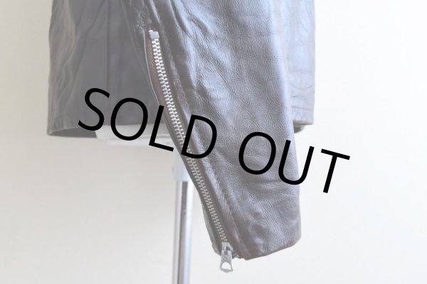 画像17: 1970s Lesco LEATHERS シングルライダースジャケット  表記42  (17)