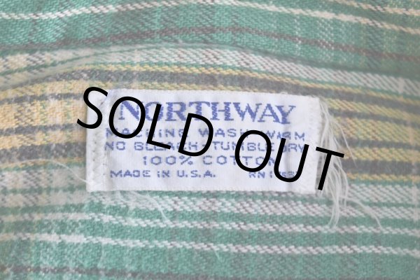 画像5: 1970s NORTHWAY ヘビーネルシャツ　 "MADE IN USA"　 実寸L  (5)