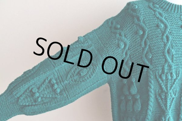 画像10: Athena Designs アランセーター　 "MADE IN IRELAND"　 実寸L  (10)