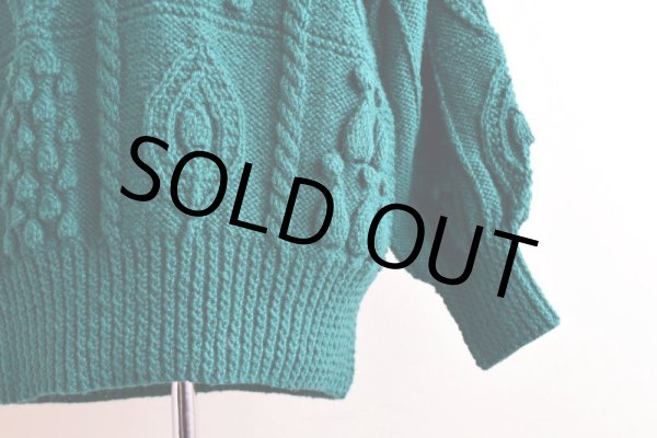 画像11: Athena Designs アランセーター　 "MADE IN IRELAND"　 実寸L  (11)