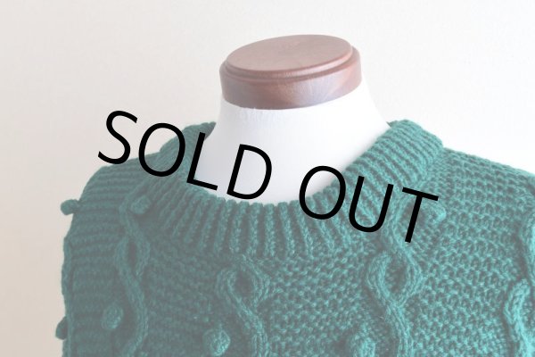 画像8: Athena Designs アランセーター　 "MADE IN IRELAND"　 実寸L  (8)