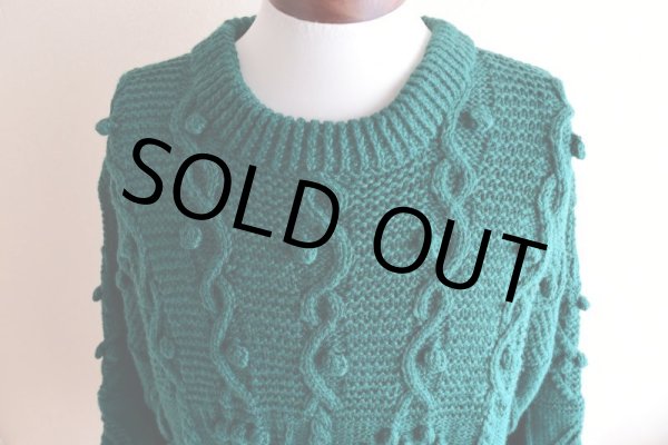 画像9: Athena Designs アランセーター　 "MADE IN IRELAND"　 実寸L  (9)