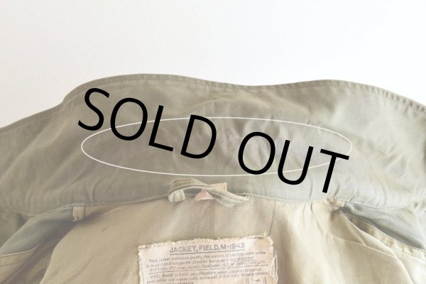 画像31: 1940s US.ARMY M-43 フィールドジャケット  "フード付き"   表記38R  (31)