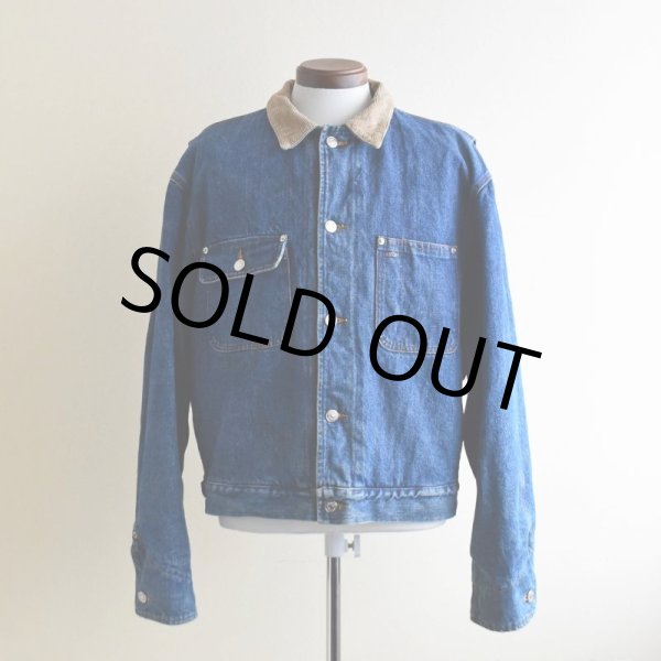 画像1: 1980-90s Polo RALPH LAUREN 裏ブランケット付きデニムジャケット　  "MADE IN USA"　 表記XL  (1)